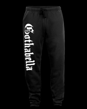 Gothabella (white print) sweatpants