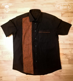 Black skirt with leopaardi decoration