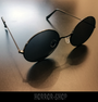 Black round sun glasses