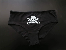 Wrecker hipsters with white print