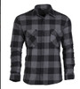 Black-and-grey flannel shirt
