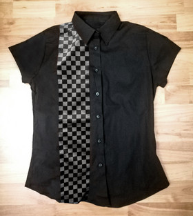 Black skirt with black/grey rally decoration