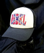 Rebel Boogie trucker cap black-and-white