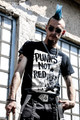 Punks not red- t-shirt