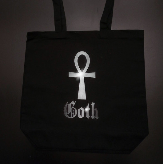 Goth Ankh -shopping bag