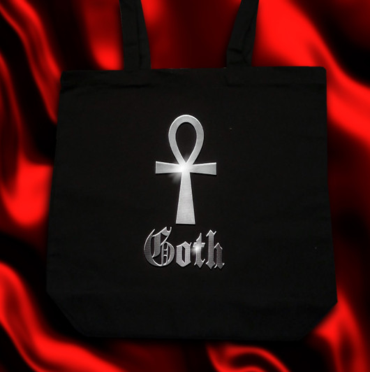Goth Ankh -shopping bag