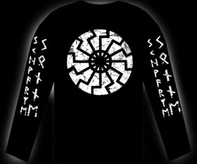 Schwarze Sonne  -pitkähihainen paita