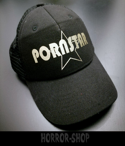 Pornstar trucker cap with golden print