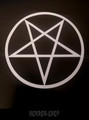 Pentagram sticker cutted shape/with transfer film