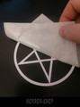 Pentagram sticker cutted shape/with transfer film