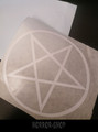 Pentagram sticker cutted shape/with transfer film