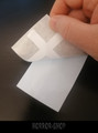 Inverted cross sticker cutted shape/with transfer film