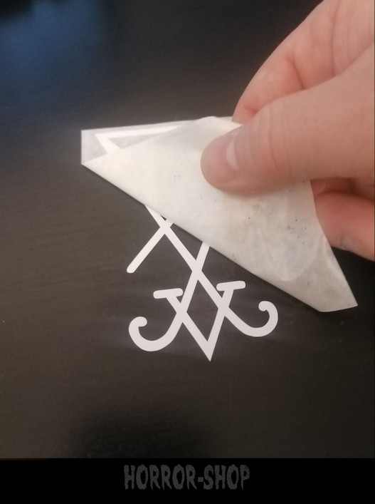 Sigil of Lucifer sticker cutted shape/with transfer film