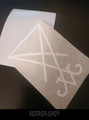 Sigil of Lucifer sticker cutted shape/with transfer film