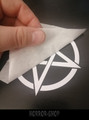Pentagram no2 sticker cutted shape/with transfer film