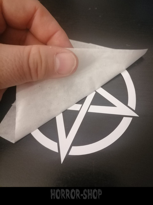 Pentagram no2 sticker cutted shape/with transfer film