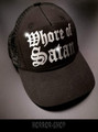 Whore of Satan (silver) trucker cap