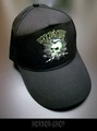 Psychobilly green skull cap