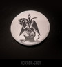 Baphomet white -button