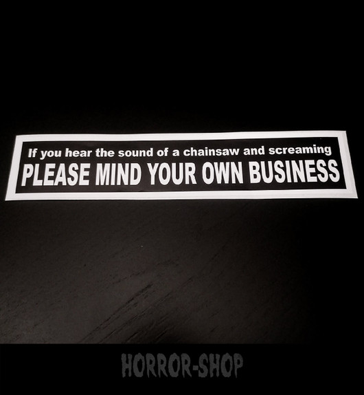 Please Mind your own business sticker