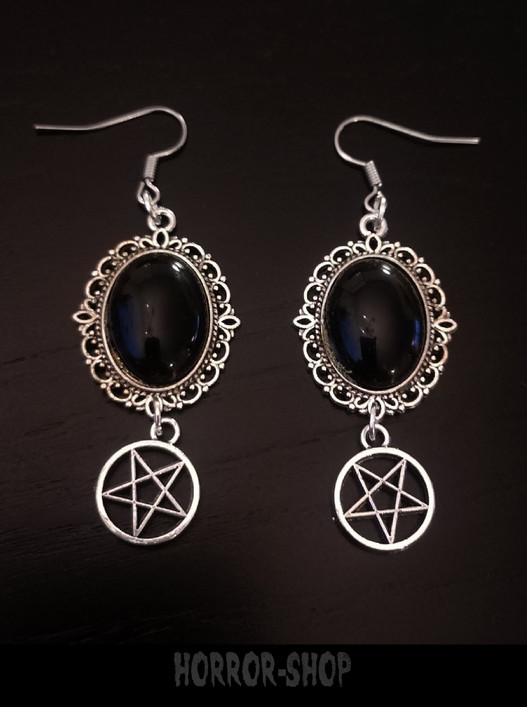 Satanic black light - earrings
