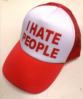 I Hate people  - trucker lippis, punainen