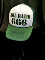 Kill Ratio 666  -green trucker cap