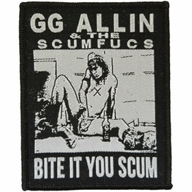 GG Allin Bite it you scum patch