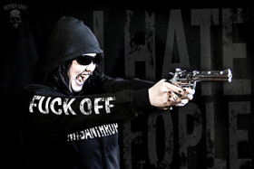 I hate people (vetoketjullinen Huppari )