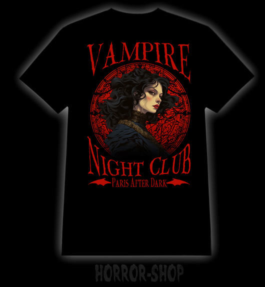 Paris After Dark Vampire Club  t-paita