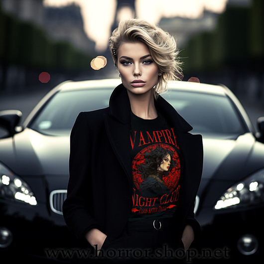 Paris After Dark Vampire Club  t-paita