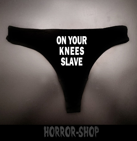On your knees slave! Stringit