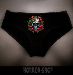 Cherry Skull and cherries hipster