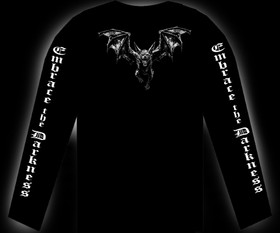 Embrace the darkness pitkähihainen paita