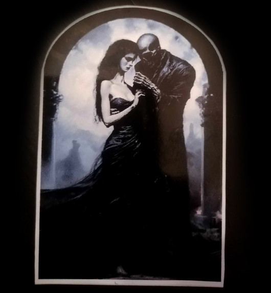 Dance macabre vinyl sticker