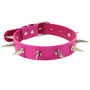 Spike neclacklace/choker pink long spikes