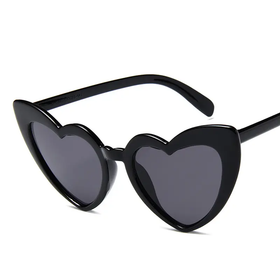 Black heart sun glasses