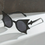 Round bat sun glasses
