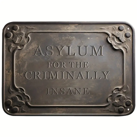 ASYLUM tin sign 20cm * 30cm