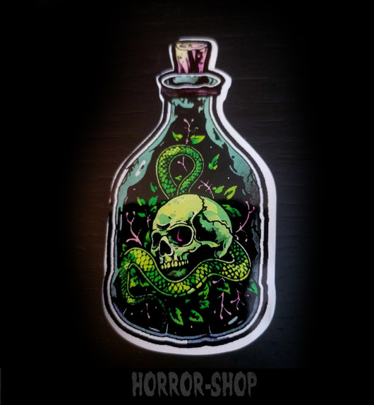 Poison Bottle vinyl sticker