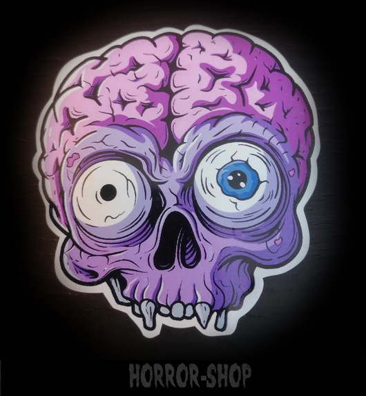 Brainiac vinyl sticker