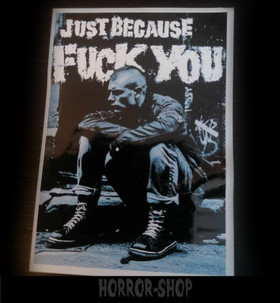 Just because fuck you vinyl sticker