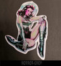 Space Pinup vinyl sticker