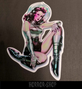 Space Pinup vinyl sticker