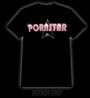 Pornstar paita Pink metallipainatuksella, T-paita