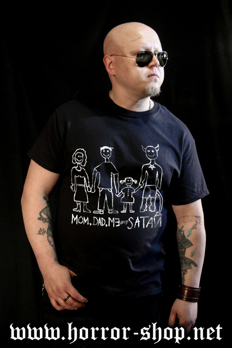 Mom dad me and Satan T-shirt