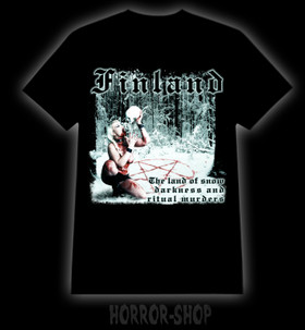 Finland, land of ritual murders, t-shirt
