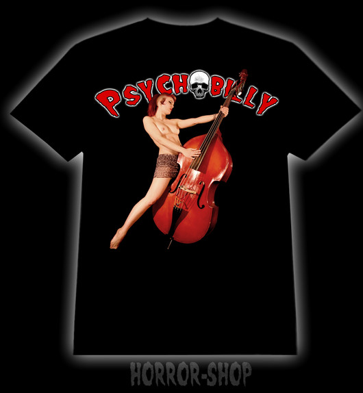 Psycho Girl with bass T-shirt