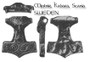 THOR HAMMER, Sweden, Pewter pendant Bronze colour