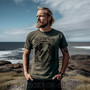 Hugin and Munin army green T-shirt